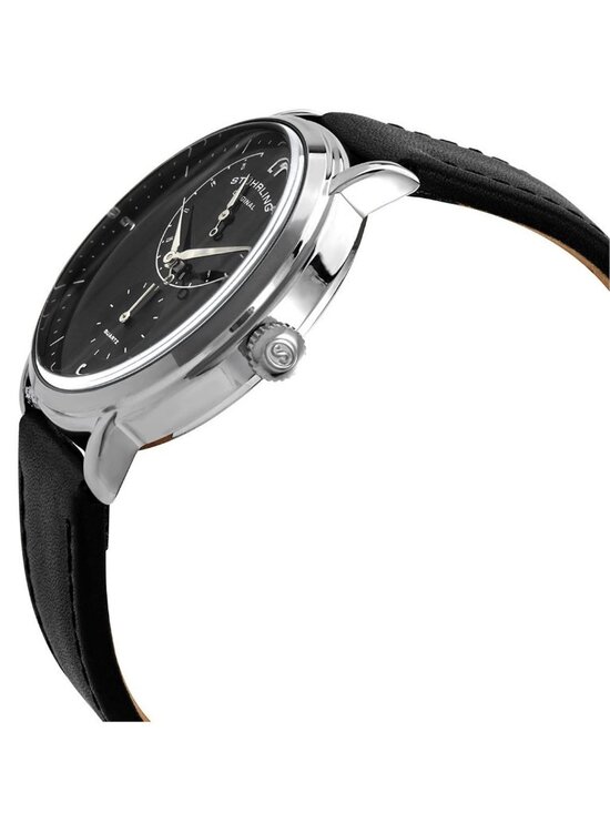 NWT Stuhrling Original Symphony Quartz Black Dial Men\'s Watch